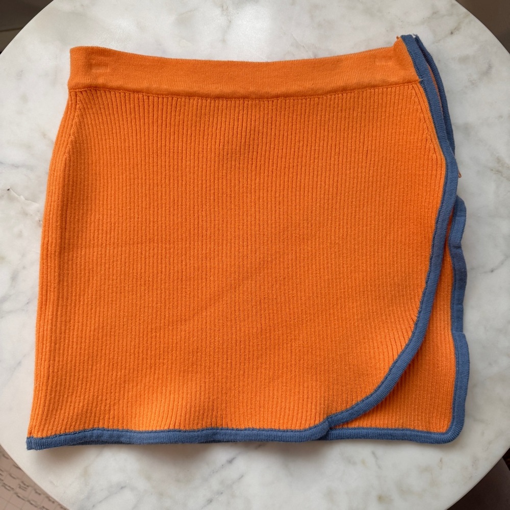 Finesse Riley Orange Mini Skirt size XS-S
